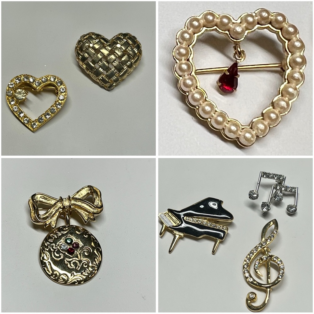 Gold and Silver Brooch Collection